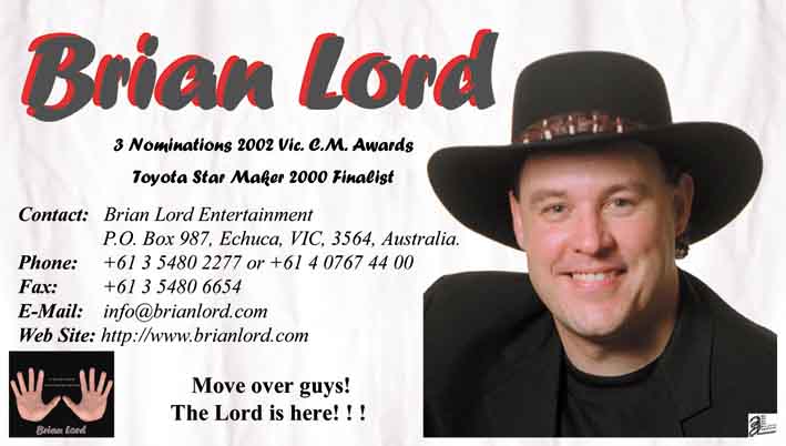 Brian Lord - Independent Country Music Artist